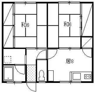 北海道札幌市南区川沿十五条2丁目【アパート】の間取り