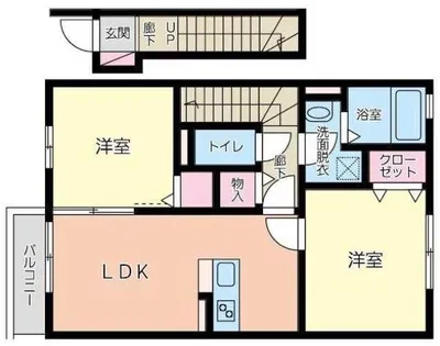 クロスロード【206号室】の間取り