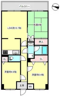 プリオーレ神戸山の手【617号室】の間取り