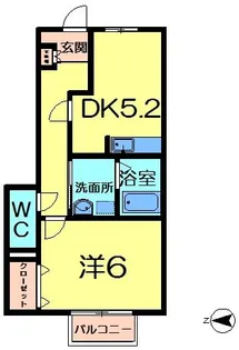 ラ・アンジュ【1階】の間取り