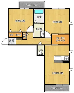 イースト グランテージ【2階】の間取り