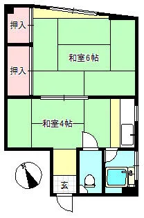 長船マンション【3階】の間取り