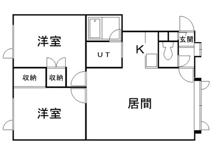 北海道札幌市白石区本通10丁目北【アパート】の間取り