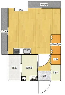 福岡県北九州市小倉北区三萩野1丁目【マンション】の間取り
