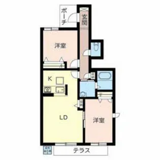 レジデンスコート加西【1階】の間取り