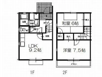 レガーロカンパーニャ B棟【B-2号室】の間取り
