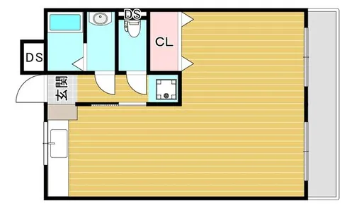 パークサイドハイツ【201号室】の間取り