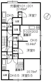 アメニティハイム弐番館【3階】の外観