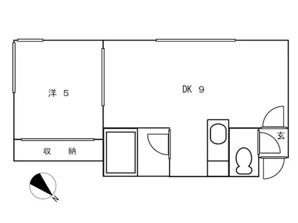 マインハイム【101号室】の間取り