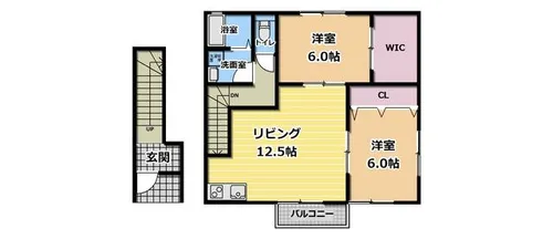 愛知県碧南市権現町3丁目【アパート】の間取り