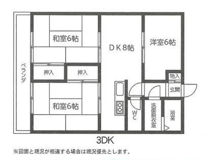 パークサイドハイムⅡ【402号室】の間取り