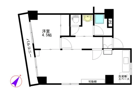 以和貴ビル【4-D号室】の間取り