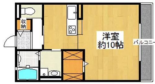 ロイヤルコート湊【102号室】の間取り