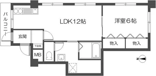 第一中村マンション【3階】の間取り
