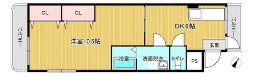 第二中村マンション【1階】の間取り