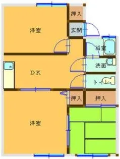 和歌山県有田郡湯浅町大字湯浅【アパート】の間取り
