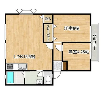 バンブーヒル【2階】の間取り
