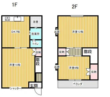 コートマンダリヌ【1階】の間取り