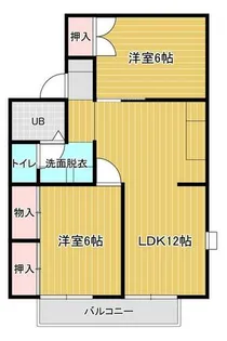 シャルム彦坂【A105号室】の間取り