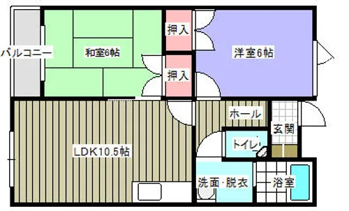 カーサ・レガーロⅡ【2階】の間取り