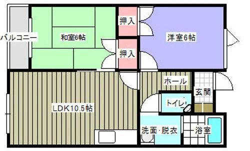 カーサ・レガーロⅡ【2階】の間取り