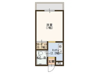 1Kの間取り画像