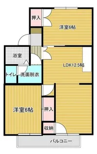 シャルム伊藤【B号室】の間取り