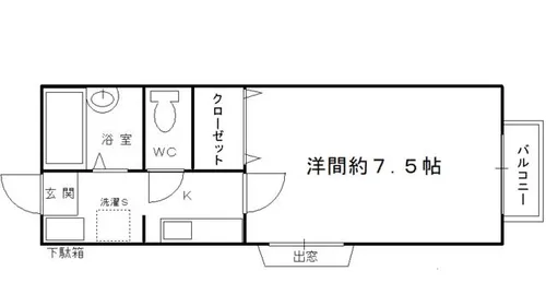 ベルハイム【201号室】の間取り