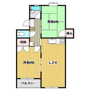 ファミルカワシマⅡ【202号室】の間取り