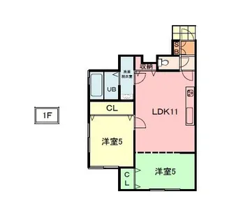 サファイア伊伝居【4号室】の間取り
