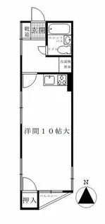 ミダ六マンション【301号室】の間取り