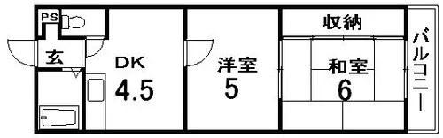 第一ファラオ【315号室】の間取り