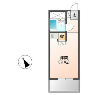 ホワイトパレス北九大前【203号室】の間取り