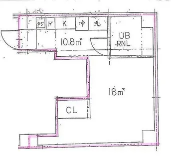 うを与ビル【4D号室】の間取り