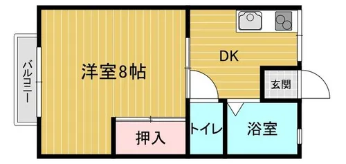 パナハイツ若園【202号室】の間取り