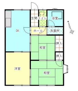 愛知県小牧市藤島町梵天【アパート】の間取り