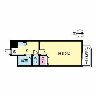 ビラプリンス7【705号室】の間取り