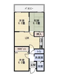 ライゼックス伸和【1階】の間取り