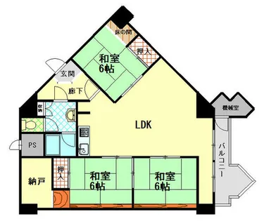 リッチライフ有馬2【7階】の間取り
