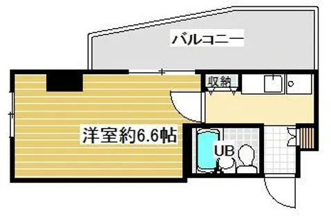 デトム・ワン一条通【1004号室】の間取り