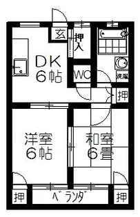 福岡県久留米市津福今町【アパート】の外観