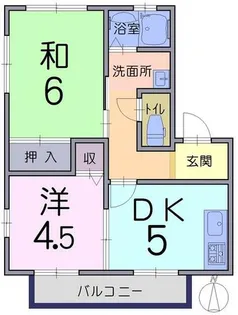 フレグランス西梅津【2階】の間取り