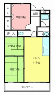 ヴィスター五色山【203号室】の間取り