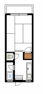 コーポ角田緑ヶ丘【205号室】の間取り