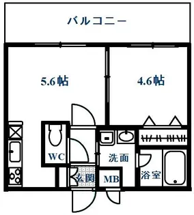 Deer Mum【212号室】の間取り