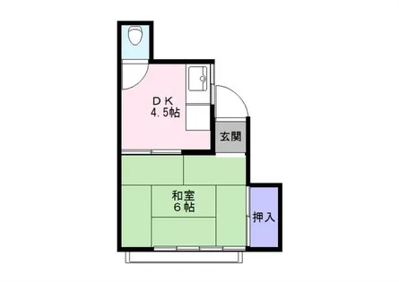 谷川文化【2号室】の間取り