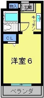 シャトレ西陣【4階】の間取り