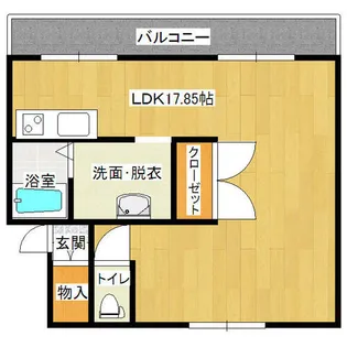 スワンヒルズ山手【1F号室】の間取り