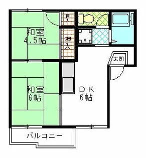 愛知県名古屋市北区中杉町1丁目【アパート】の間取り