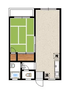 角田ビル赤坂(旧メイゾン桜ヶ丘)【202号室】の間取り